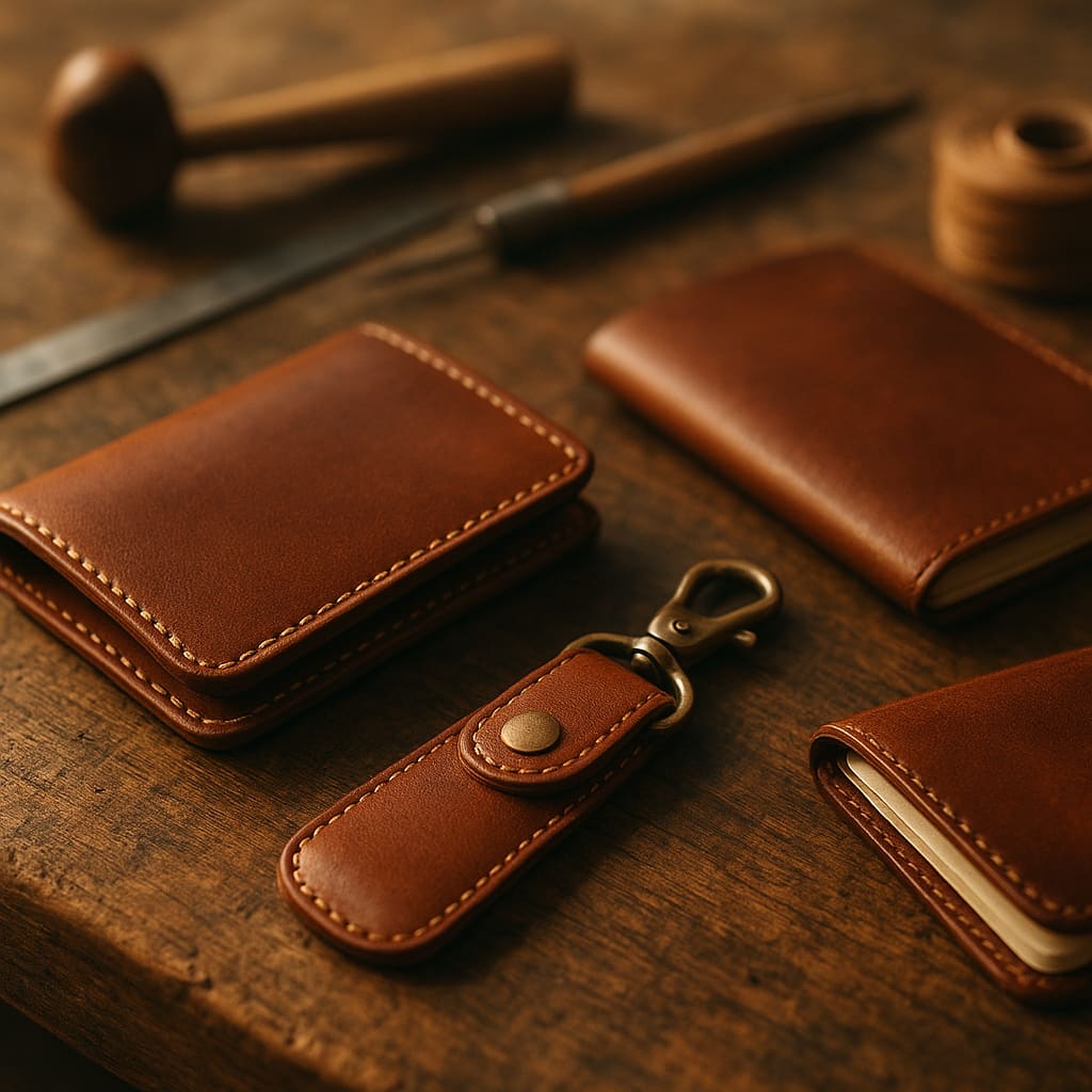 Handgefertigte Leder Geschenke